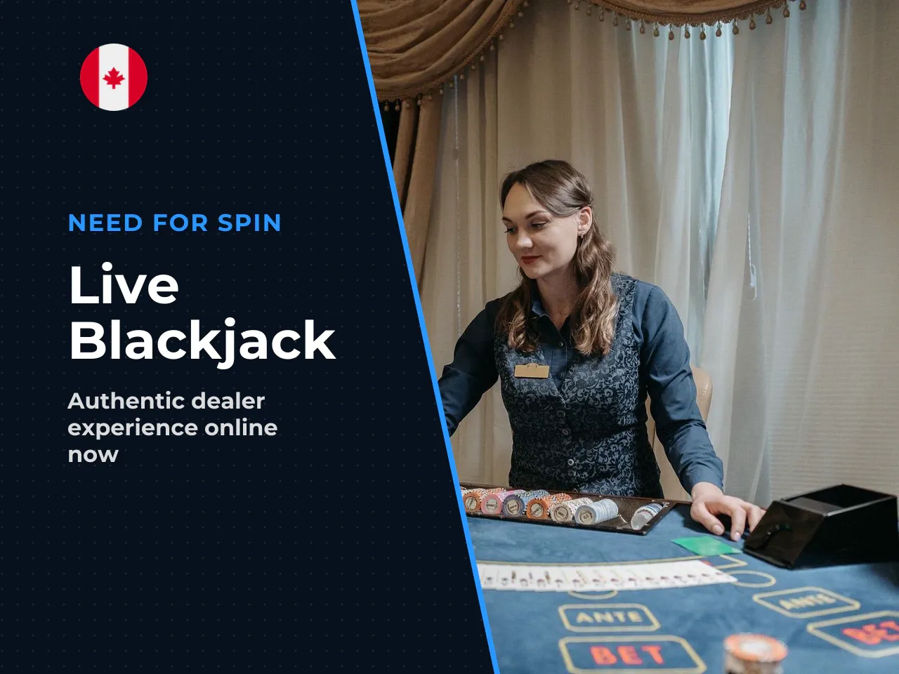 Live Blackjack with a Real Dealer
