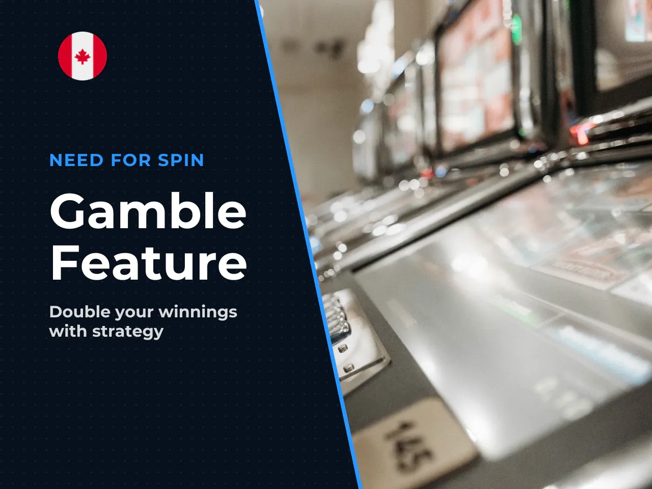 Optional gamble feature red black and